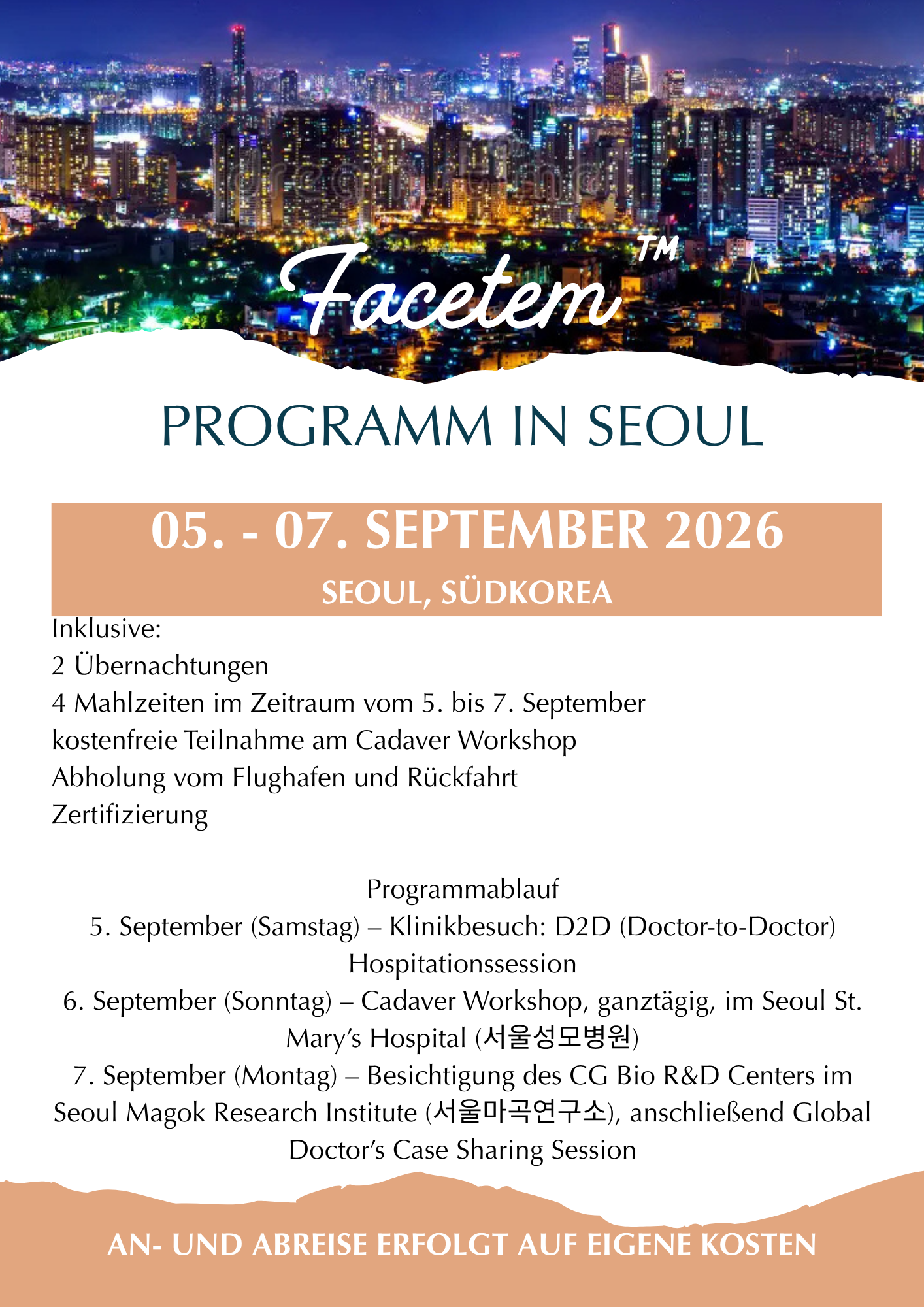 FACETEM™ Cadaver Masterclass & Hands-on Workshop – Seoul 2026