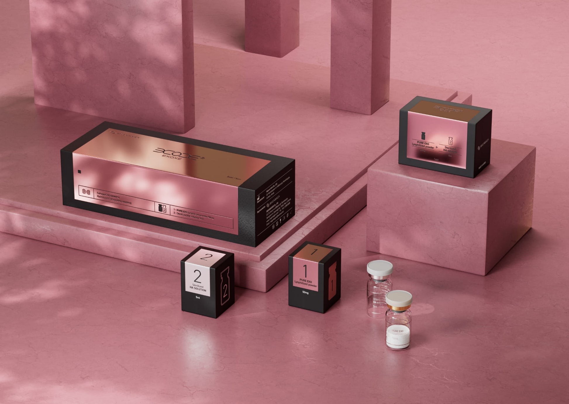 Exoxe Exosome - 5x (5ml hochmolekular HA + EXOSOME) - Belderma