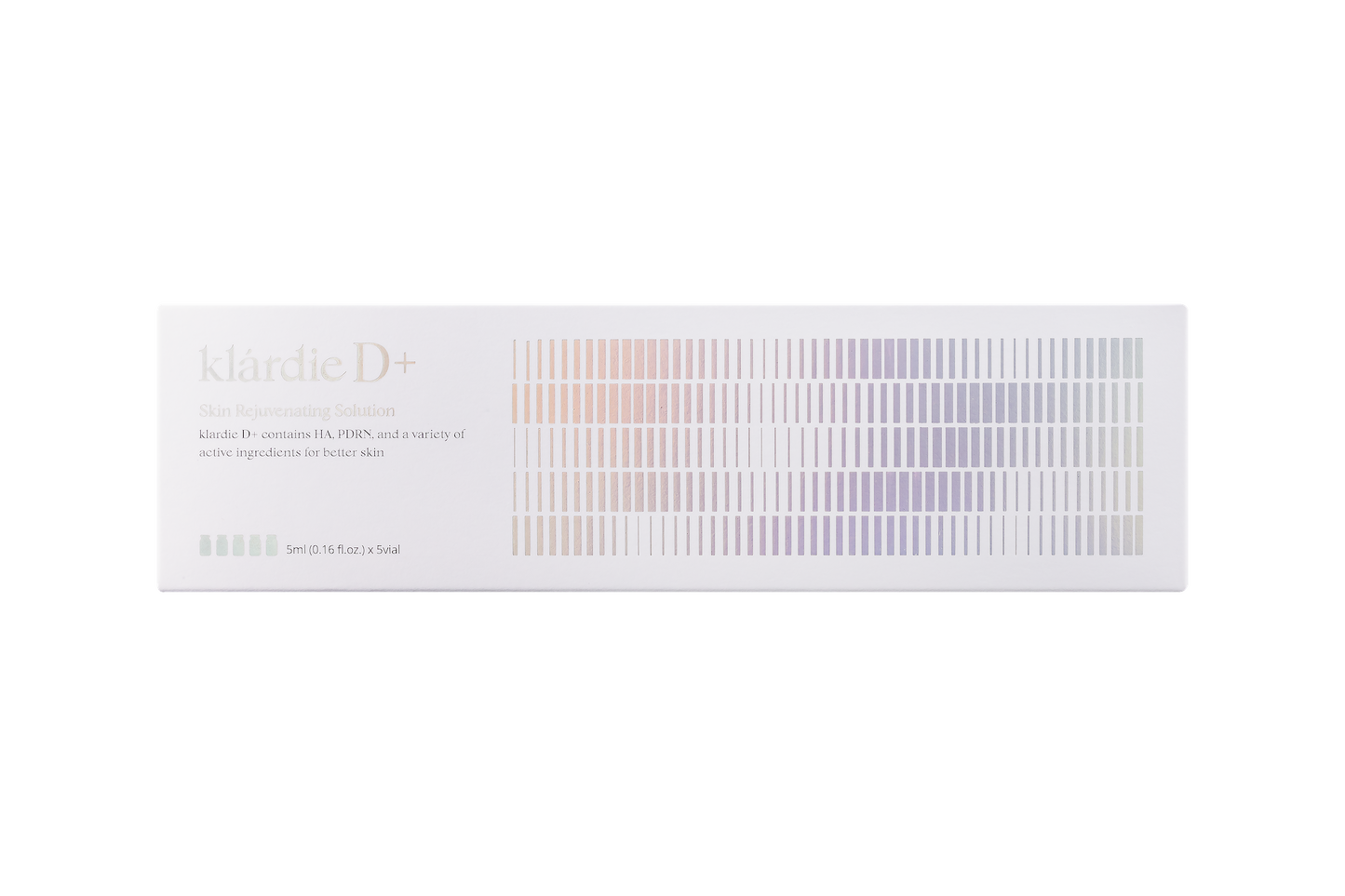 klàrdie D+ Skin Rejuvenating Solution w/ Polynukleotide & Hyaluronsäure - 5ml x 5 - Belderma