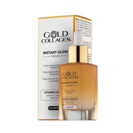 GOLD COLLAGEN® Instant Glow Serum 25+ – Strahlendes Vitamin-C-Serum für einen ebenmäßigen Teint