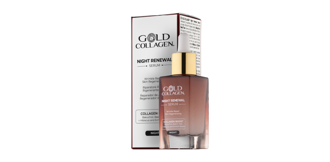 GOLD COLLAGEN® Night Renewal Serum 25+ – Regenerierendes Nachtserum für strahlende Haut