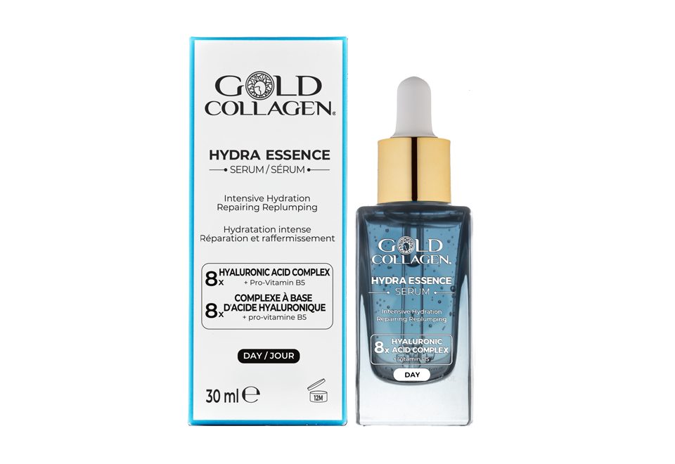 GOLD COLLAGEN® Day Hydra Essence Serum 25+ – Feuchtigkeitsserum mit 8-fach-Hyaluronsäure-Komplex
