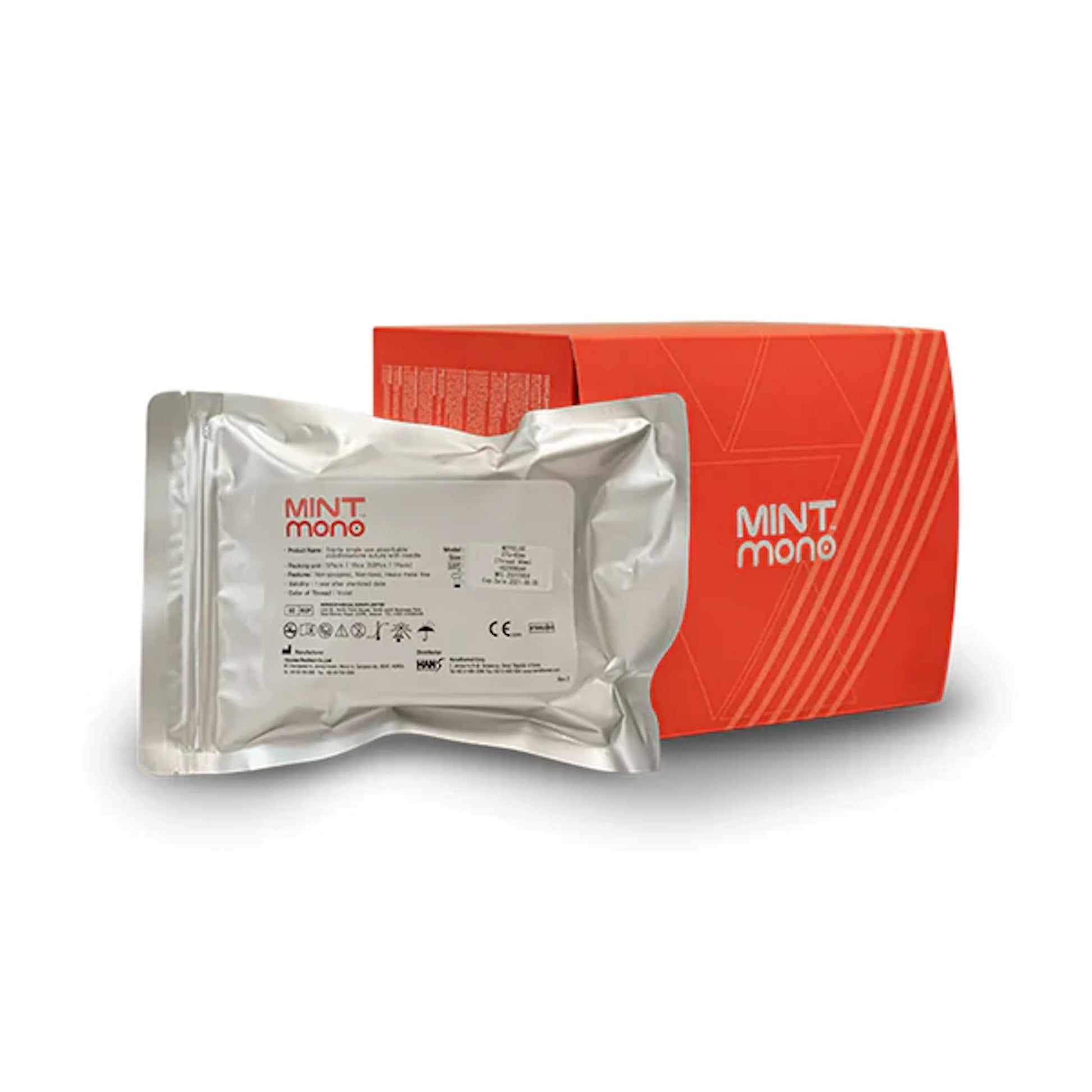 Mint Mono PDO Fäden 10 x 5 Pouches - Belderma