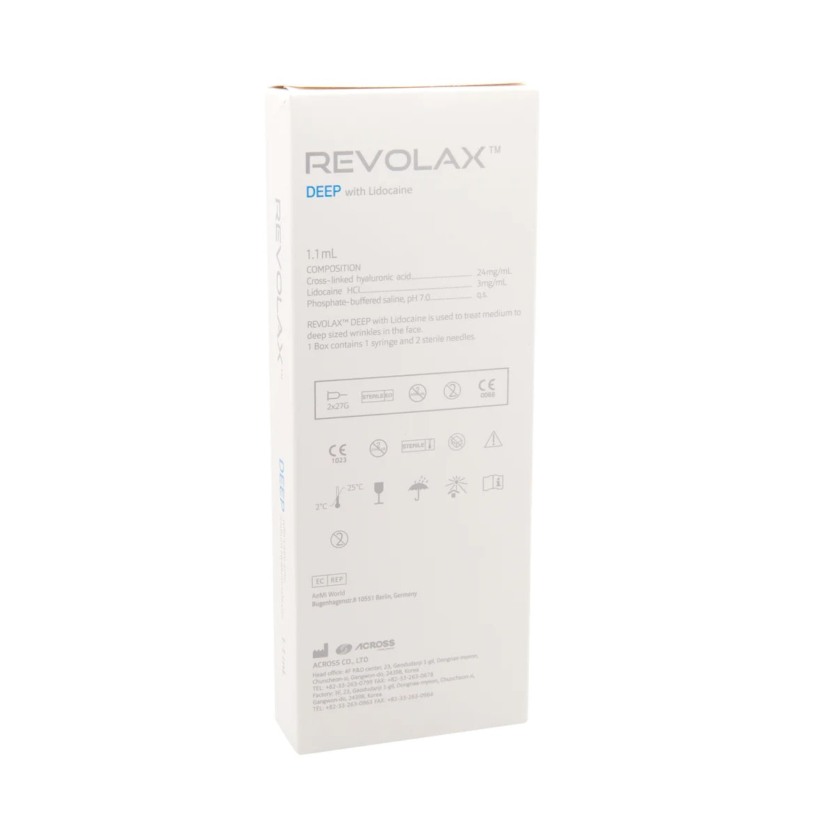 Revolax Deep Lidocaine 1 x 1,1 ml - Belderma