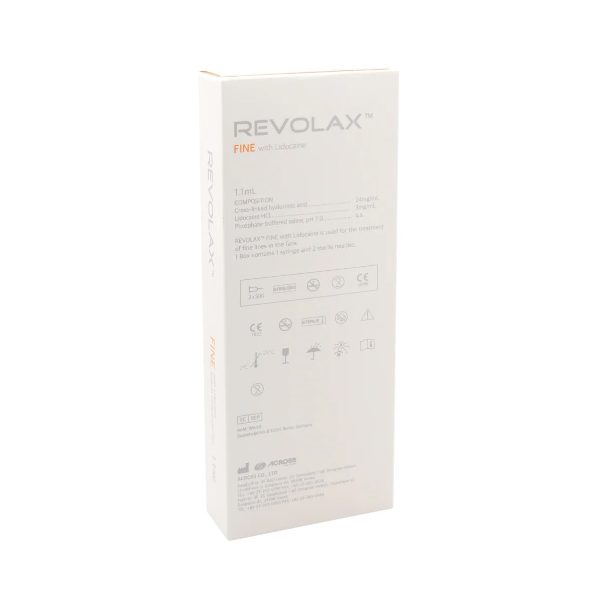 Revolax Fine Lidocaine 1 x 1,1 ml - Belderma