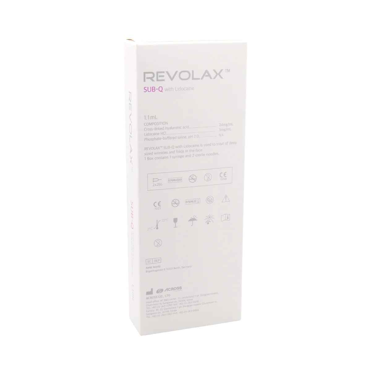 Revolax SUB-Q Lidocaine 1 x 1,1 ml - Belderma