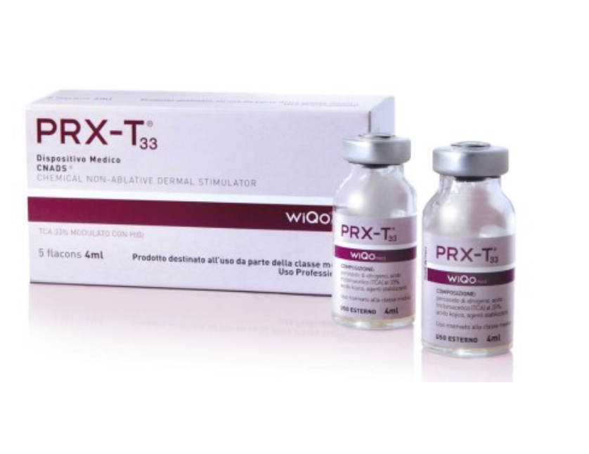 WiQo® med PRX-T33 TCA-Peeling mit 5 Fläschchen à 4 ml zur professionellen Biorevitalisierung