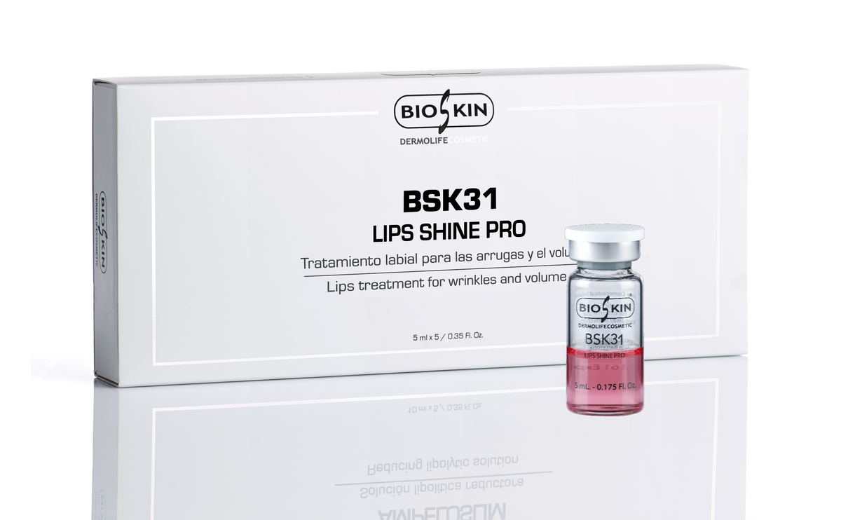 BioSkin BSK31 LIPS SHINE PRO – Lippenserum für Volumen, Feuchtigkeit & Lippenkontur | 5 × 5 ml