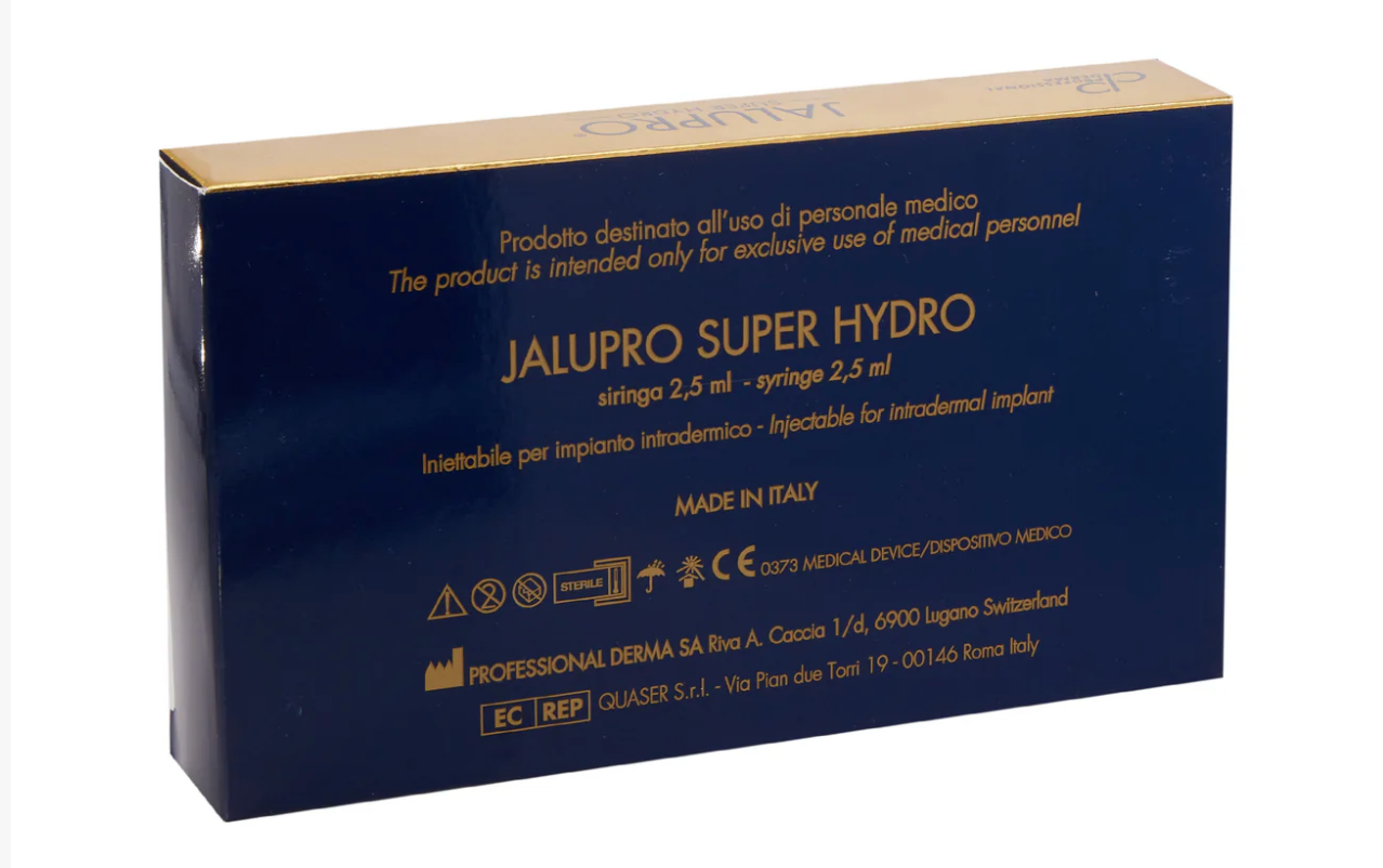Jalupro Super Hydro 2.5 ml Skin Booster mit Hybrid-Hyaluronsäure, Aminosäuren und Peptiden von Professional Derma SA