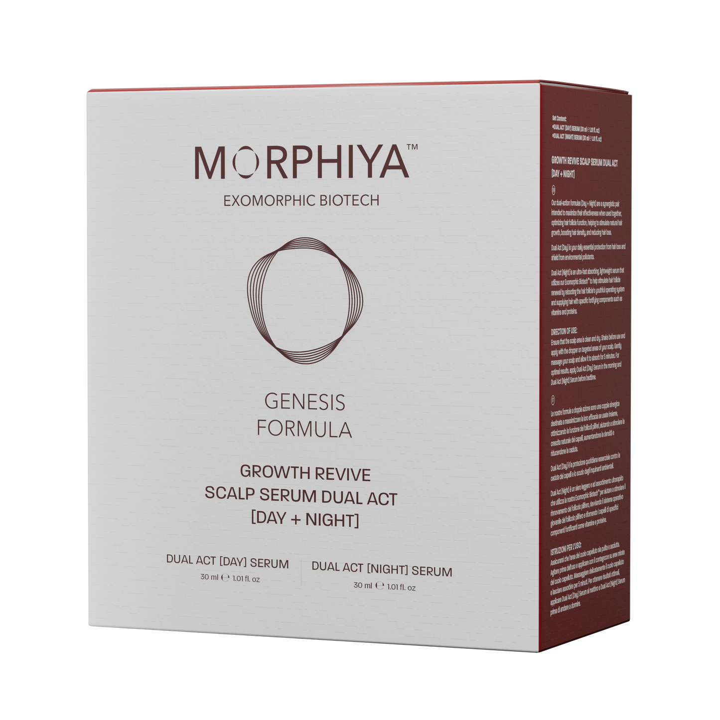 MORPHIYA® Growth Revive Scalp Serum Dual Act | Tag- & Nacht-Haarserum 2 × 30 ml