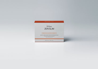 RICHESSE™ Zen Slim Produktverpackung – professioneller Body Booster mit L-Carnitin, Natriumhyaluronat und pflanzlichen Extrakten zur Unterstützung der Körperkontur.