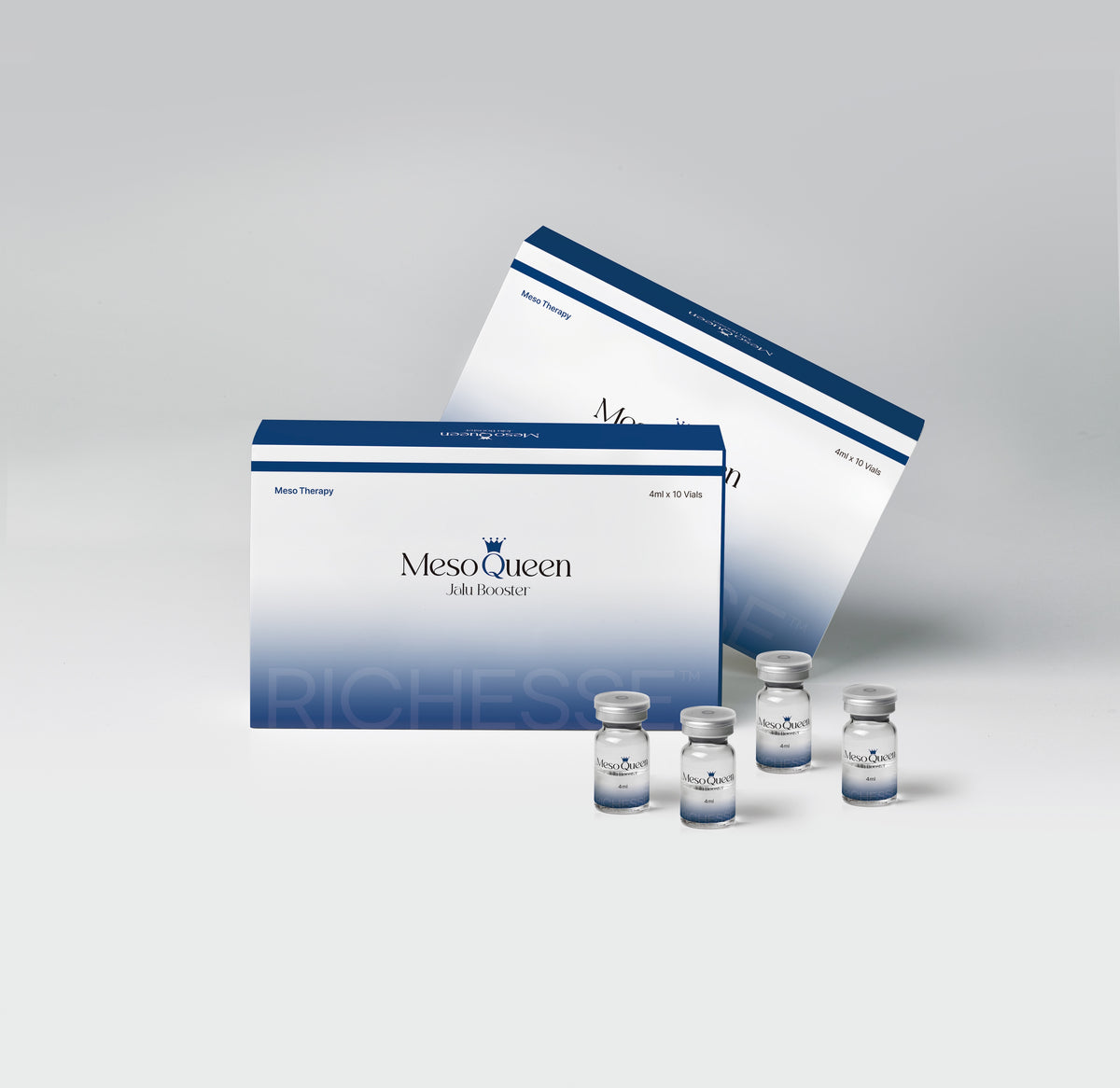 RICHESSE™ Meso Queen Jalu Booster mit Polynukleotiden (PN), N-Acetyl-Glucosamin (NAG) und Hyaluronsäure – professioneller Skin Booster zur Hautregeneration, Hautverjüngung und intensiven Feuchtigkeitsversorgung.