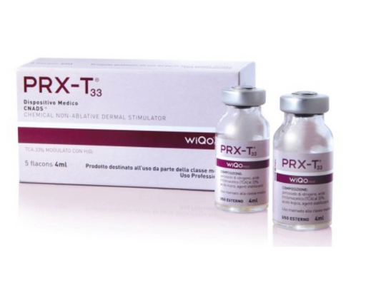 WiQo® med PRX-T33 TCA-Peeling mit 5 Fläschchen à 4 ml zur professionellen Biorevitalisierung